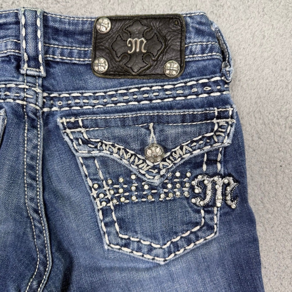 Miss Me Embroidered Rhinestone Jeans - Picture 5 of 5